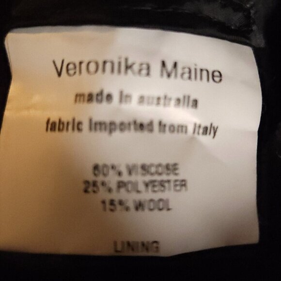 Veronika Maine Womens Wool Blend Grey Trouser 16 - Picture 6 of 7
